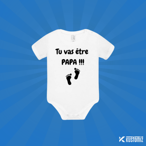  Body Tu vas être Papa – 100% Coton