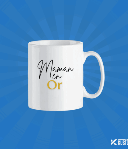 Mug "MAMAN EN OR" ☕ – Pour une pause tout en douceur